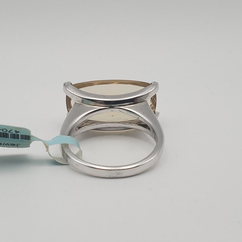 Heidi K Diva Collection Sterling Silver Smoky Quartz Band Ring Size 7 MSRP $499 - Picture 7 of 12